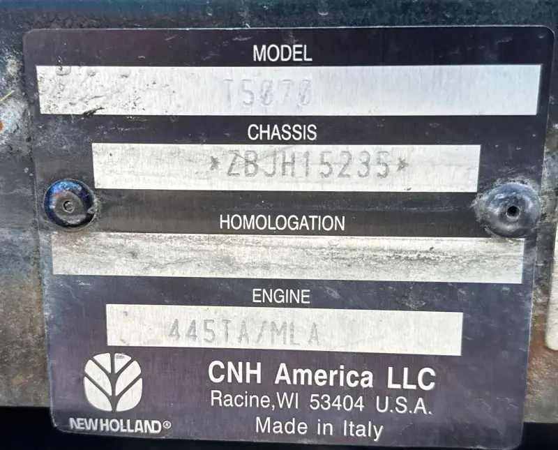 2011 New Holland T5070 photo 51