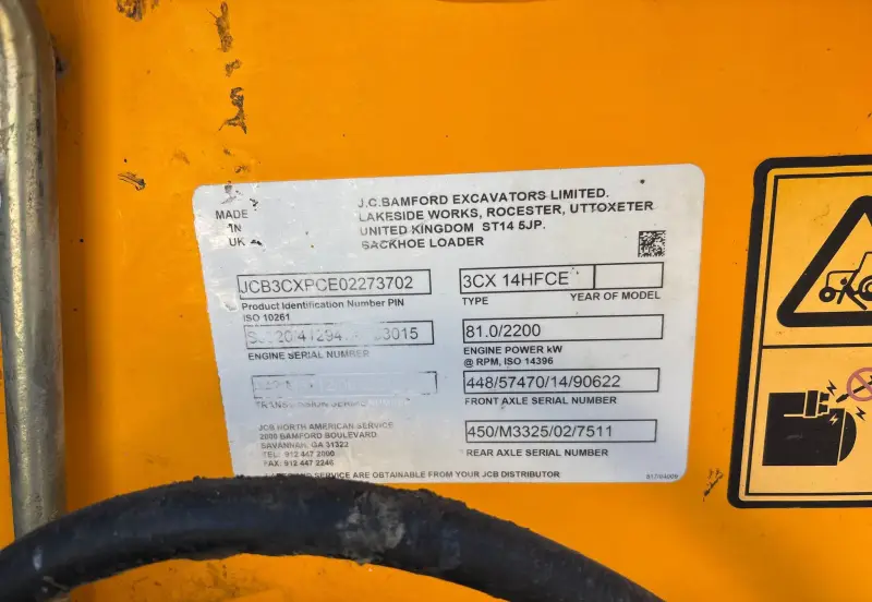 2016 JCB 3CX-14 photo 118