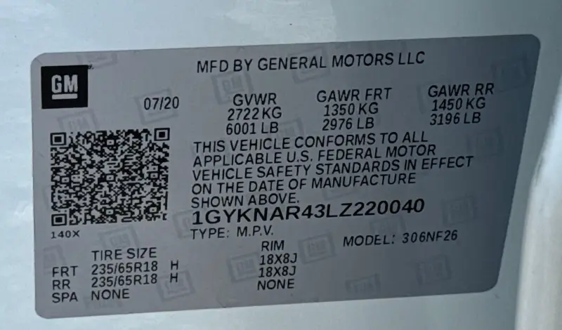 2020 Cadillac XT5 photo 77